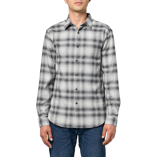 Amazon.com: Theory Men's Irving Soft Plaid Shirt, Hunter Green