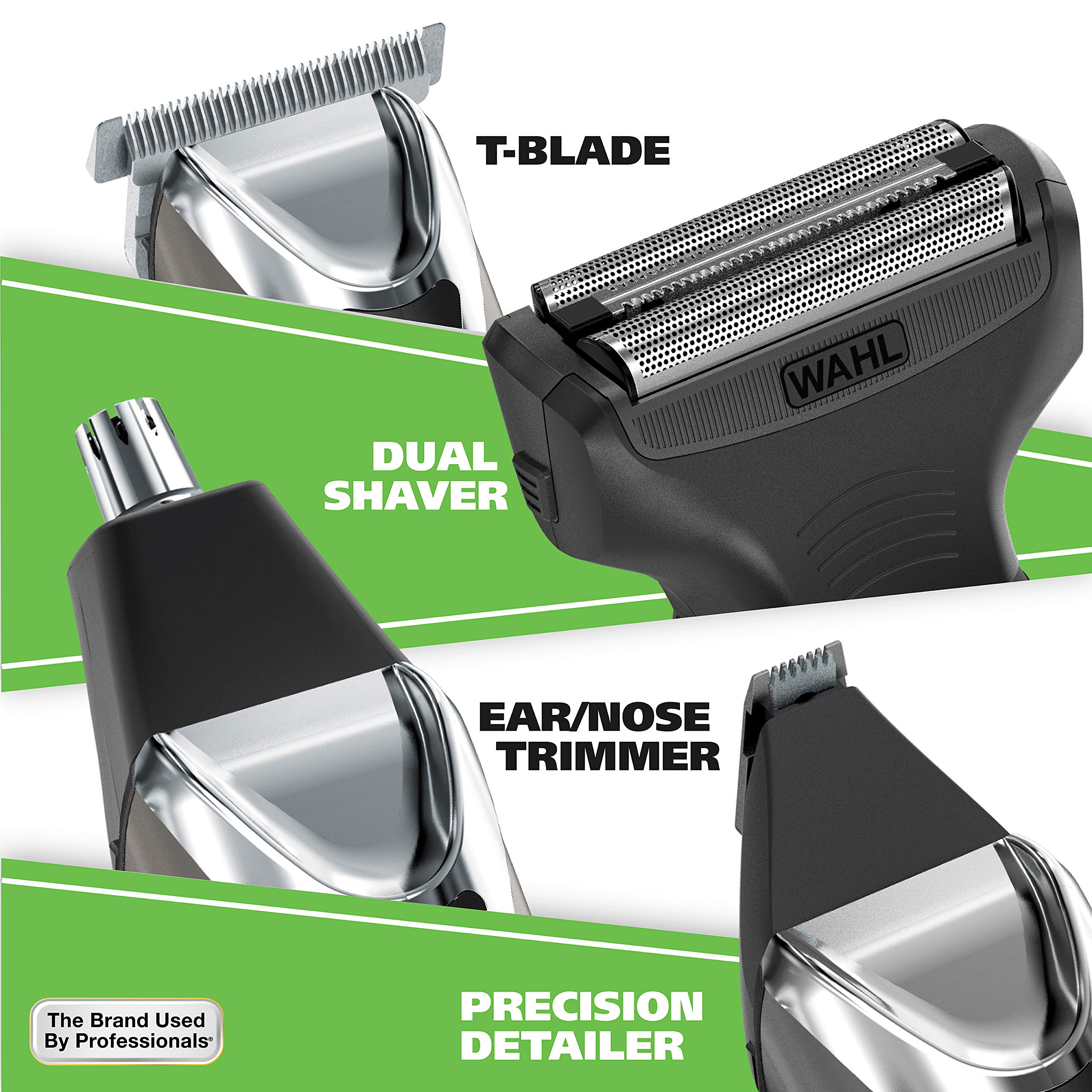 Wahl Stainless Steel Lithium Ion 2.0+ Slate Beard Trimmer for Men