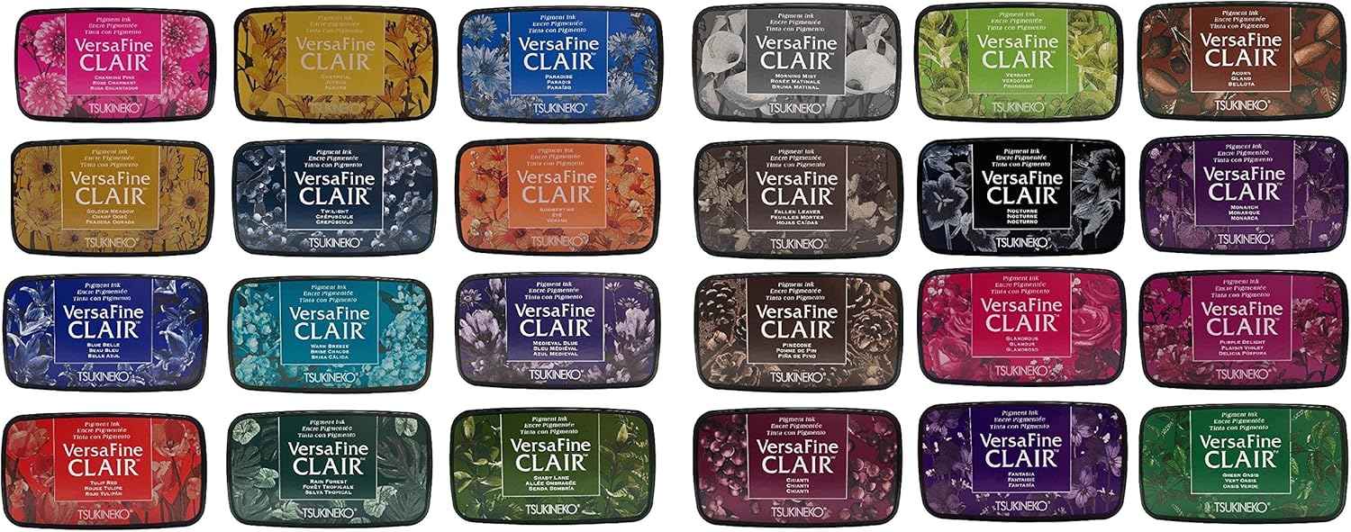 Versafine Clair Ink Bundle of 24 Pads, 24 Colors