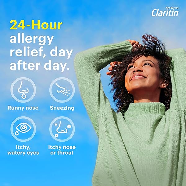 CLARITIN 24 HR NON DROWSY ALLERGY MEDICINE, LORATADINE ANTIHISTAMINE TABLETS, 30 CT