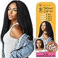 Sensationnel Curls Kinksandco Clip In - Miss Independent 18 Inch 9 Piece Pack Easy to Use Clips for Natural 3C to 4C Hair (1 JETBLACK)
