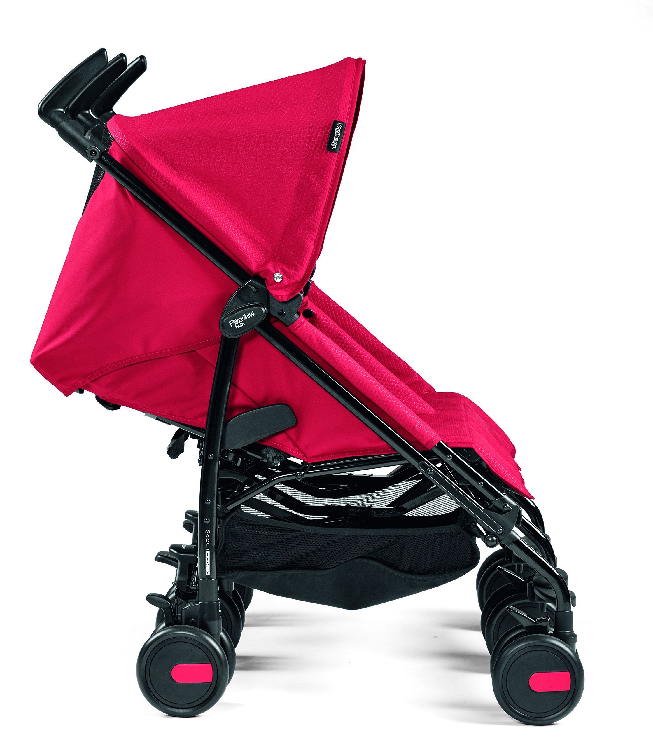 Peg Perego Pliko Mini Twin Baby Stroller, Mod Red