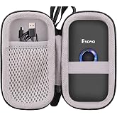 WAIYUCN Hard Carrying Case Compatible with Eyoyo Mini 1D/2D&amp;1D/Eyoyo 2D Bluetooth Barcode Scanner Wireless with Clip Case