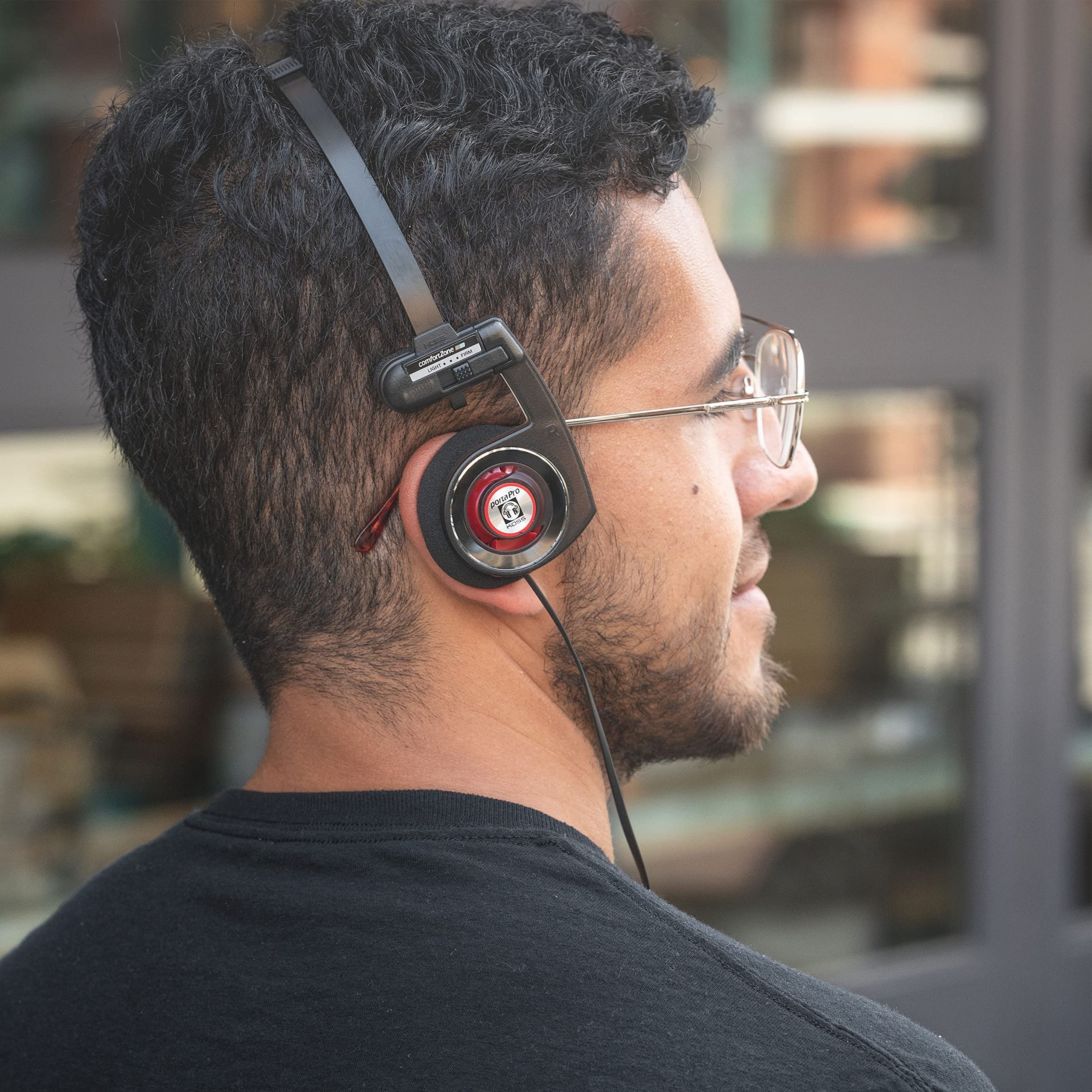 Koss Porta Pro Utility On-Ear-Kopfhörer, abnehmbares austauschbares Kabelsystem, zusammenklappbares Design, Stealth Grey 7