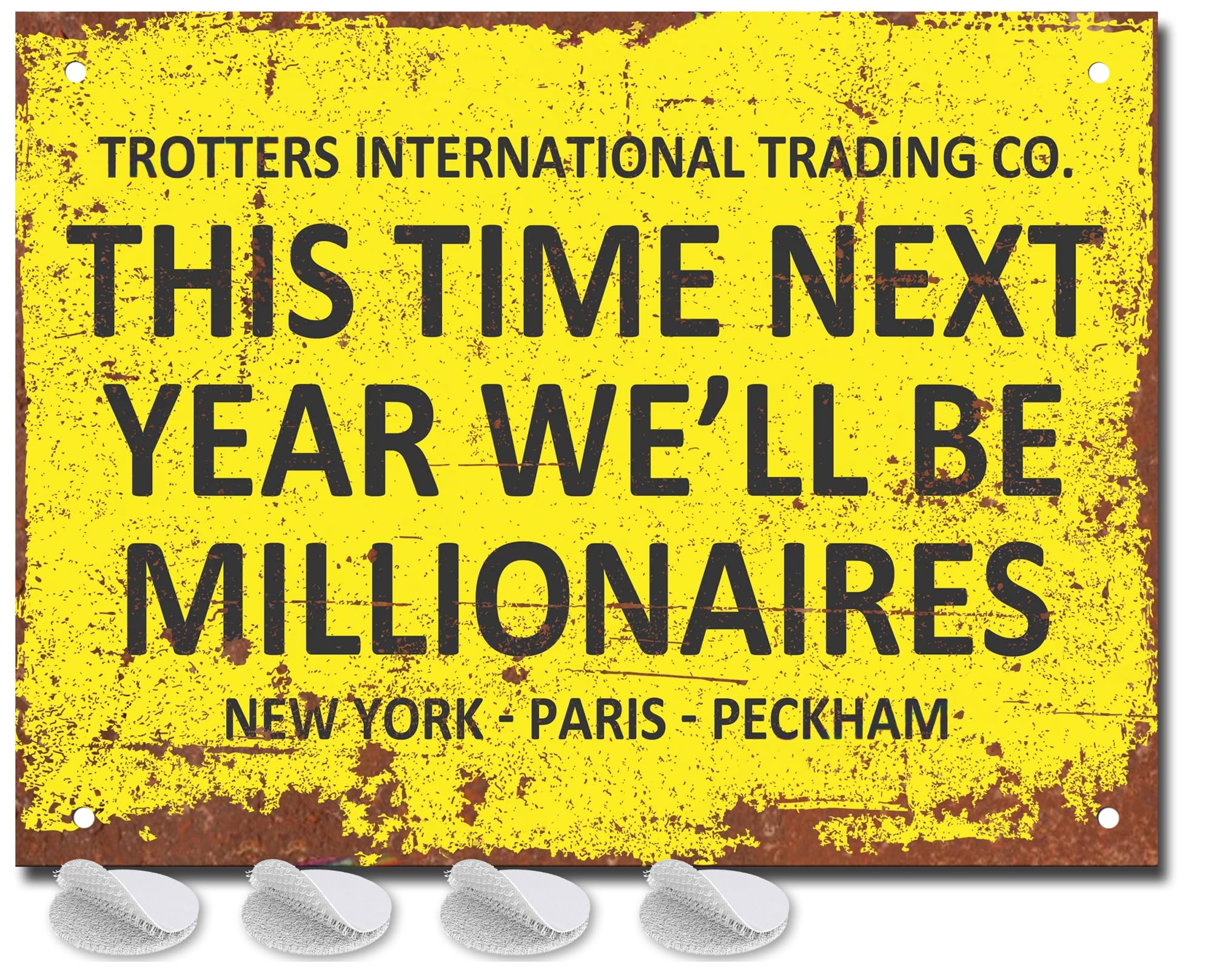 Funny Metal Bar Signs - Fixings Included - Bar Accessories for Home Pub or Outdoor Garden Bar Wall Plaque for Man Cave Gift Ideas This Time Next Year Signs for Home Pub Vintage sign