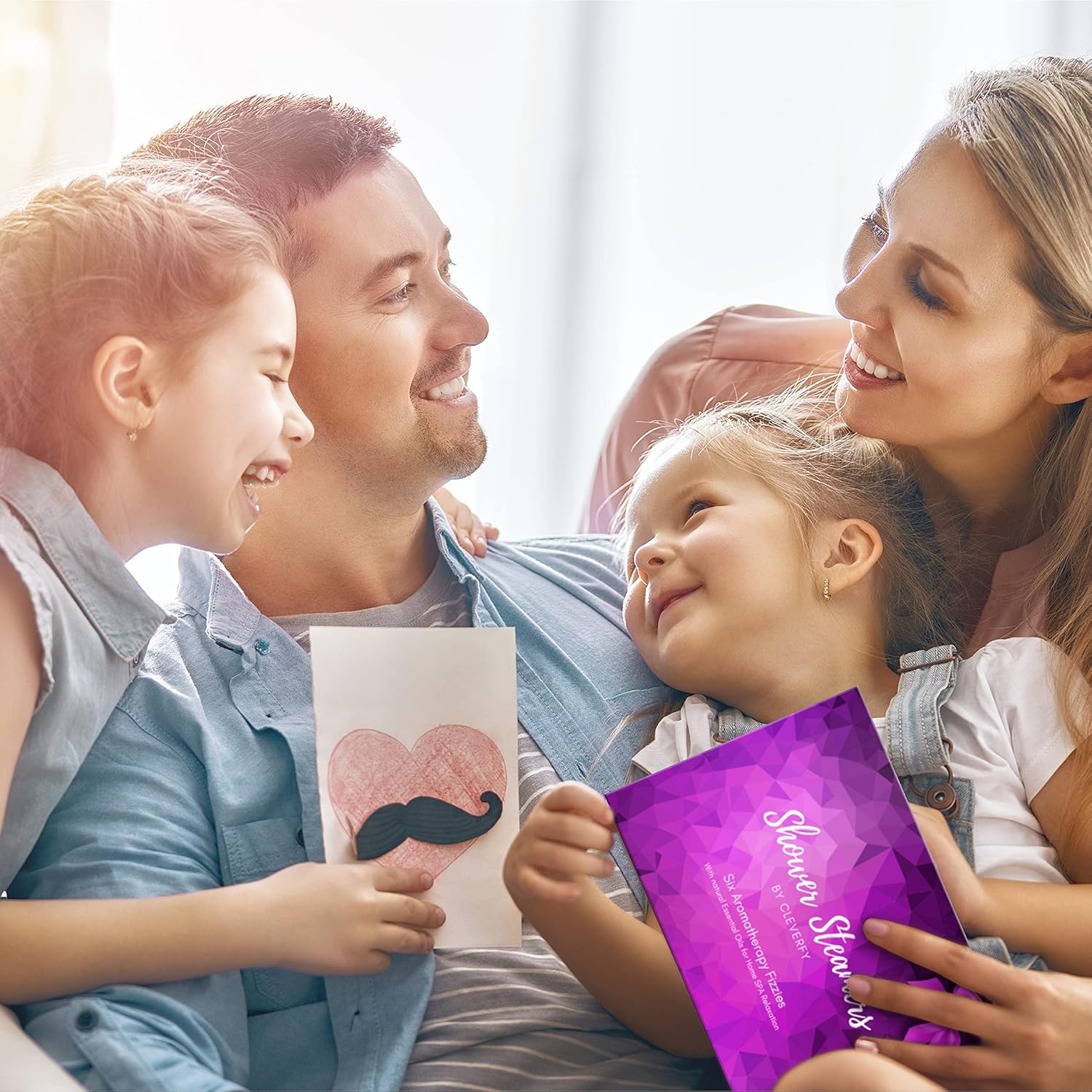 Cleverfy Aromatherapy Shower Steamers - Fathers Day Variety Pack of 6 Shower Steamers with Essential Oils. Purple Set: Lavender, Menthol & Eucalyptus, Vanilla, Watermelon, Grapefruit, and Peppermint: Health & Personal Care