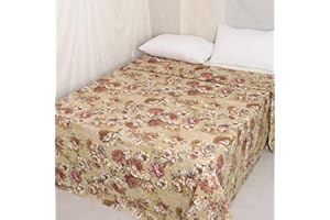 1 Pack Flat Sheet Only King Size Hotel Luxury Pure Cotton Flat Bed Sheets Floral Printed Top Sheets Machine Wash