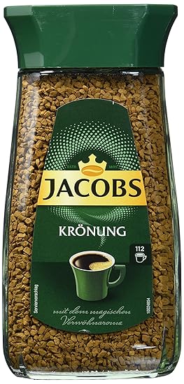 Jacobs Krönung Instant-/ Löskaffee Glas, 2er Pack (2 x 200 g)