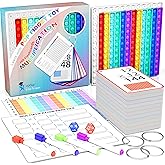 COOVA Multiplication Flash Cards + Multiplication Chart - Math Manipulatives Fact Cards - Mutiplication Game Flashcards - Times Table Multiplication Flash Cards 3rd Grade, 4th, 5th, 6th Grade