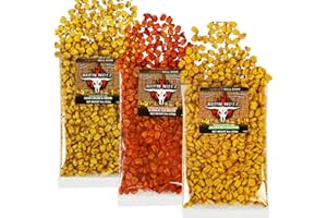 RUNNINWILD Chile Lemon, Jalapeno Cheddar, Sour Cream & Onion Toasted Corn | Soft Crunch Roasted Corn Kernels Variety Pack | Runnin’ Wild Foods | 1.5-pound total (Box of 3 bags, 8oz each)