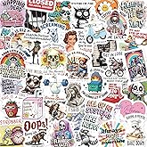 BANBBUR 200 PCS Funny Stickers for Adults,Sarcastic Holographic Vinyl Sticker Packs,Funny Decals Waterproof Stickers for Water Bottle,Laptop, Phone,Kindle,Luggage,Scrapbook,No Repeats