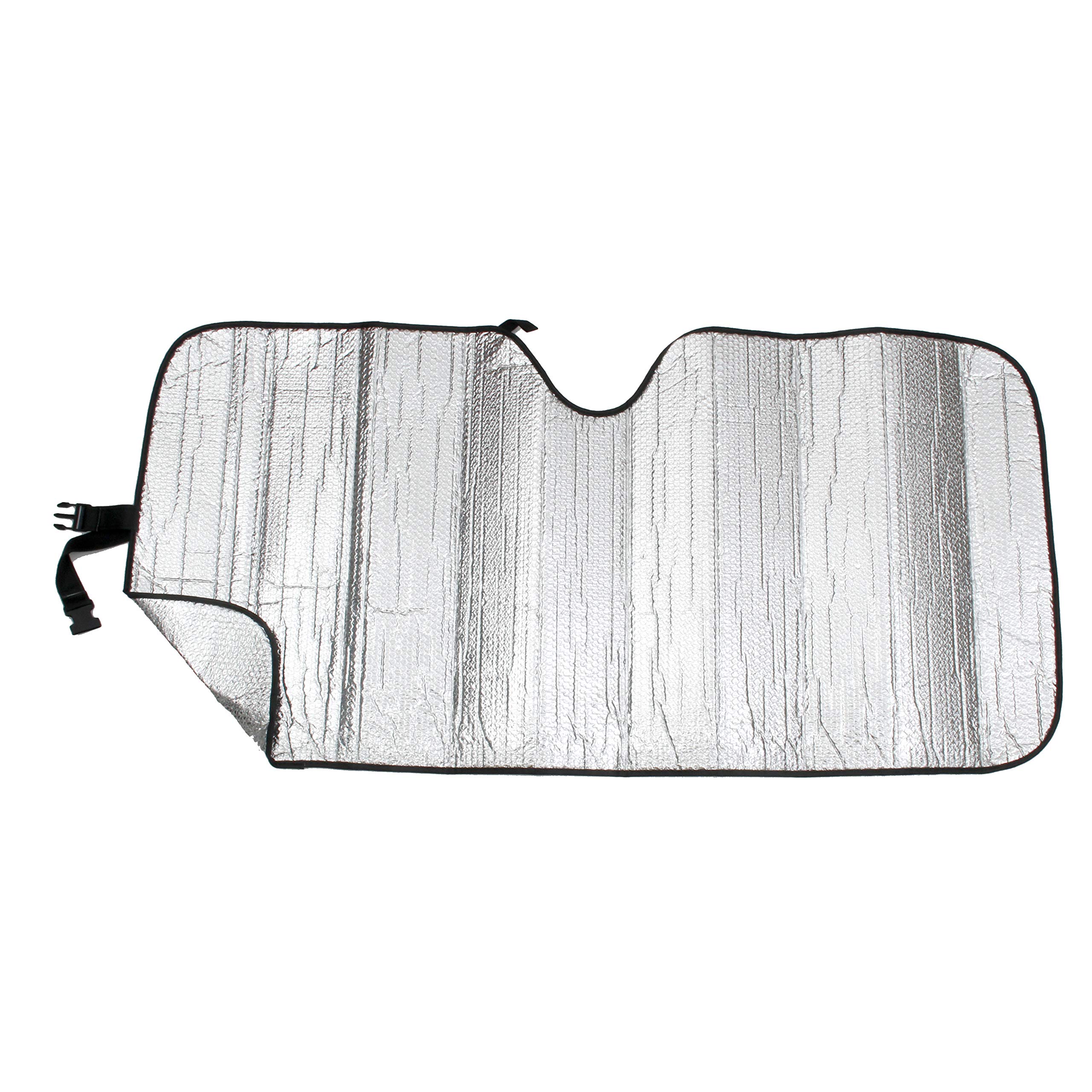 MCBUTY Windshield Sun Shade for Car Silver Thicken 5-Layer UV Reflector Auto Front Window Sunshade Visor Shield Cover and Keep Your Vehicle Cool(55" × 27.5")