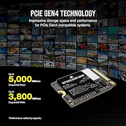 Corsair MP600 CORE Mini 2TB M.2 NVMe PCIe x4 Gen4 2