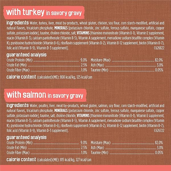 PURINA FRISKIES EXTRA GRAVY WET CAT FOOD CHUNKY 24CT VARIETY PACK (WITH CHICKEN, TURKEY, SALMON, BEEF) – (PACK OF 24) 5.5 OZ. CANS