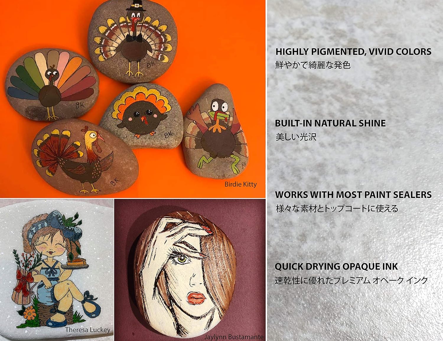 36 Acrylic Paint Pens Skin and Natural Earth Tone Marker Set for Rock Painting Canvas, Mugs, Glass, Plastic, Wood, Metal - Image 5