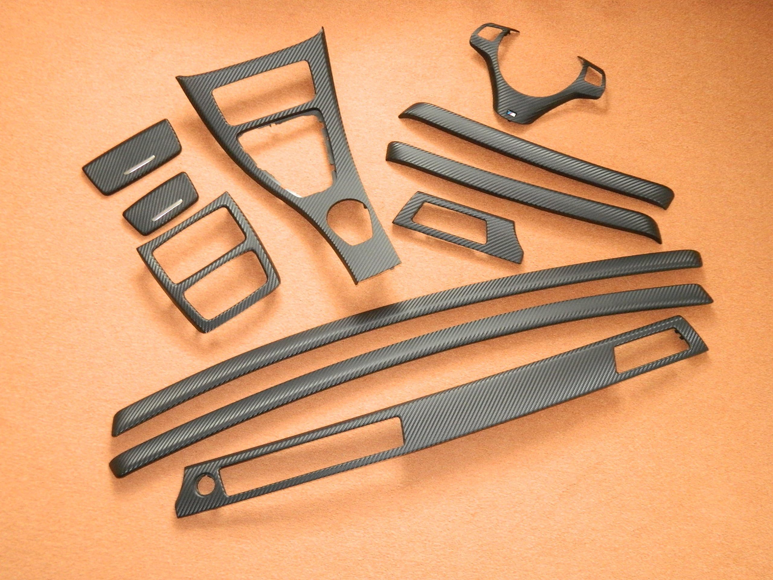 Interior Decoration Trims for BMW E92 / E93 / Carbon Structure Foil / 3D including steering wheel protector