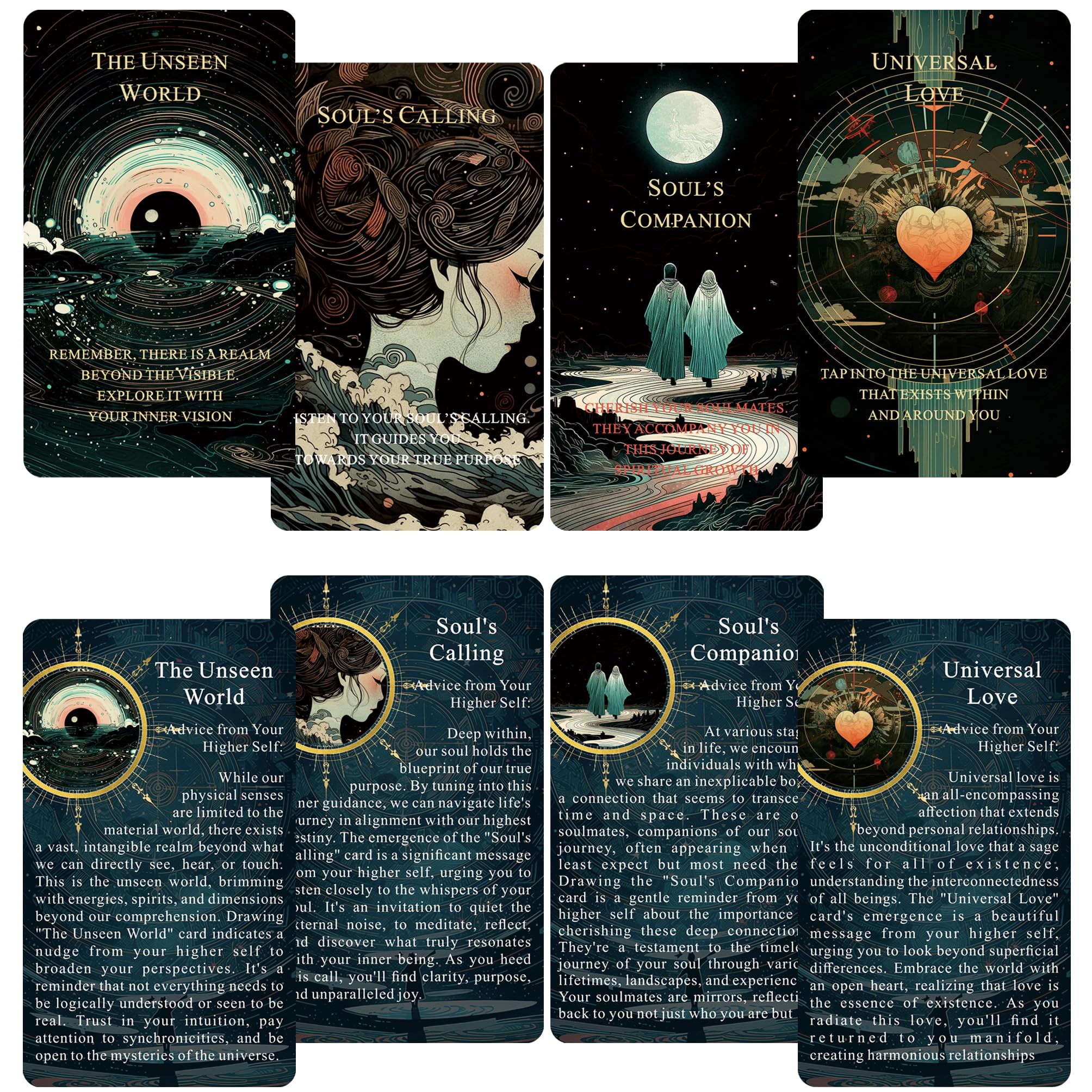 Seeds of Stardust Oracle Deck, Cosmic Oracle Cards for Intuition, 80 Tarot Cards for Divine Guidance and Higher Self Messages