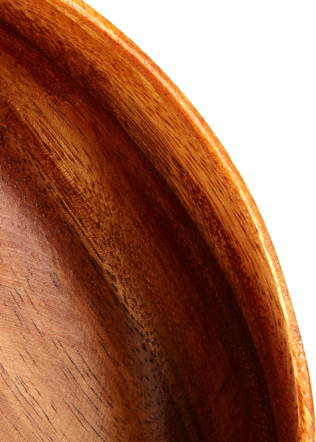 Premier 7pcs Acacia Wood Salad Bowl Set - Large Wooden Serving Bowl with 4 Small Bowls and Salad Servers, Natural, H5 x W20 x D20cm - Image 5
