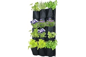 PRI GARDENS Vertical Wall Garden Planter 15 Pockets W 20 inches x L 37 inches