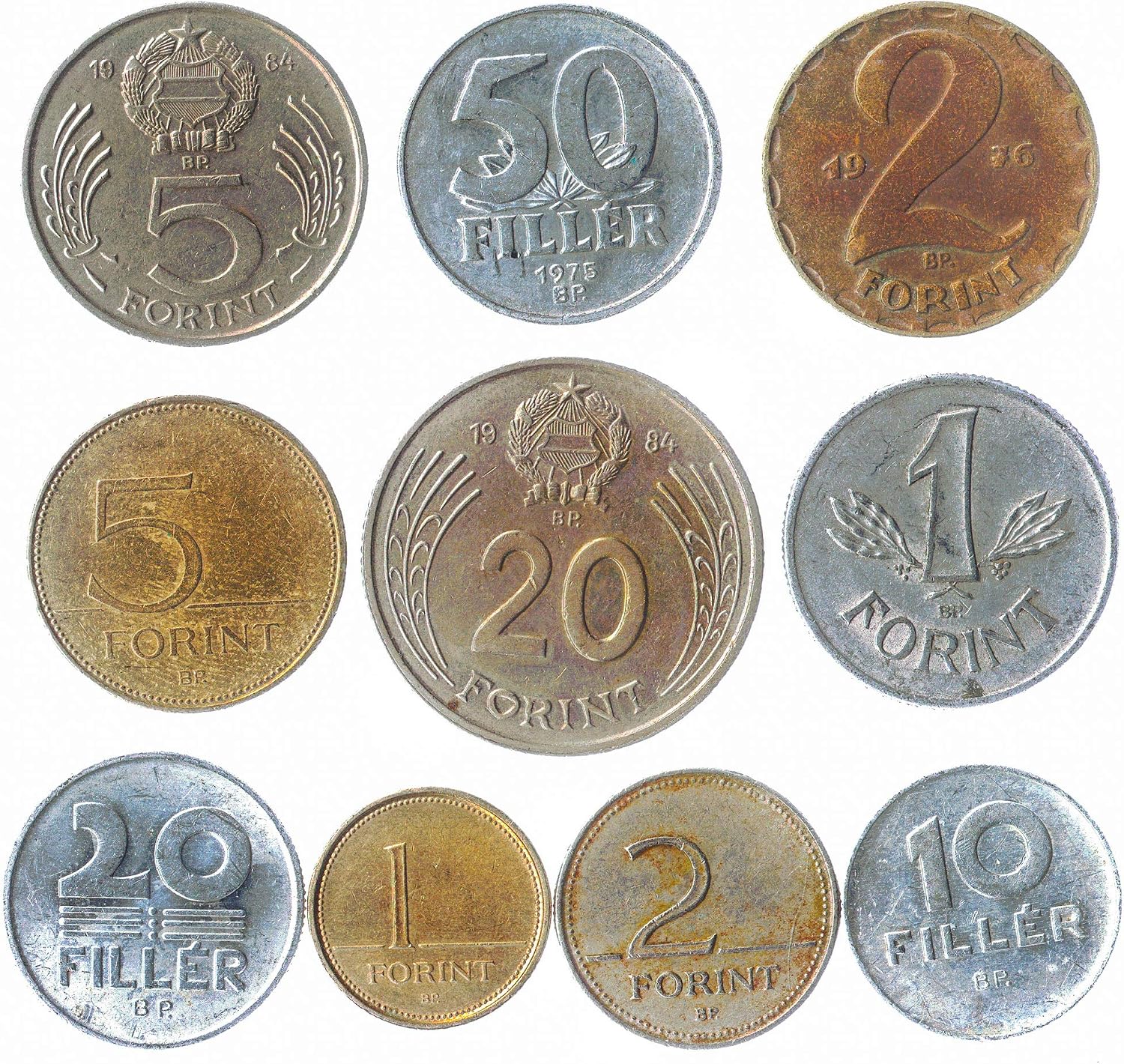 10 Old Coins from Hungary, small - Image 4