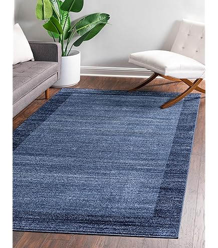 Amazon.com: Rugs.com Angelica Collection Rug – 4' x 6' Navy Blue