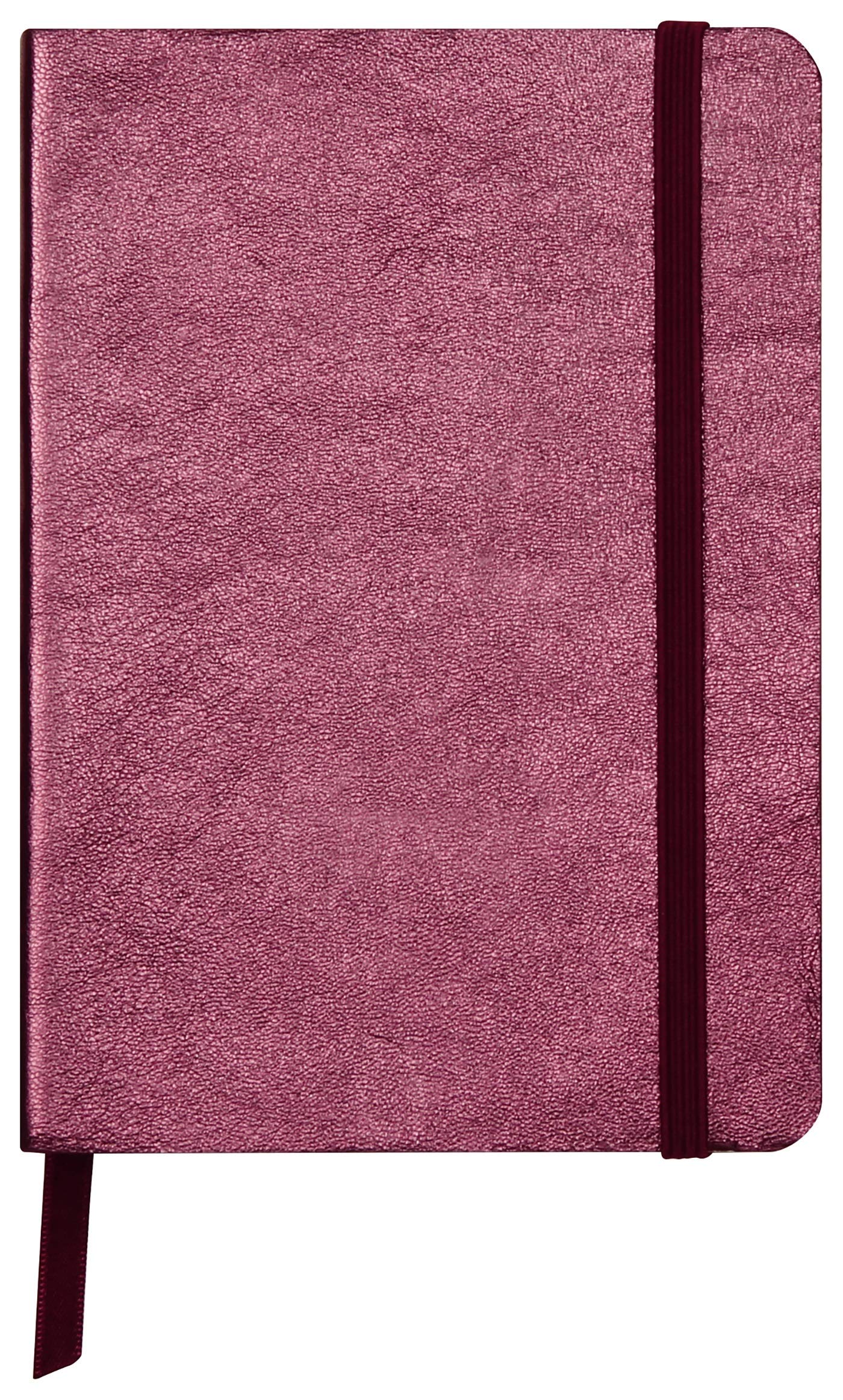 Clairefontaine 400090C - One Notebook - Made of Genuine Lambskin Leather Soft Cover - 144 Plain Pages - Dimensions: 10.5x14.8 cm (A6) - Cherry Leatherette