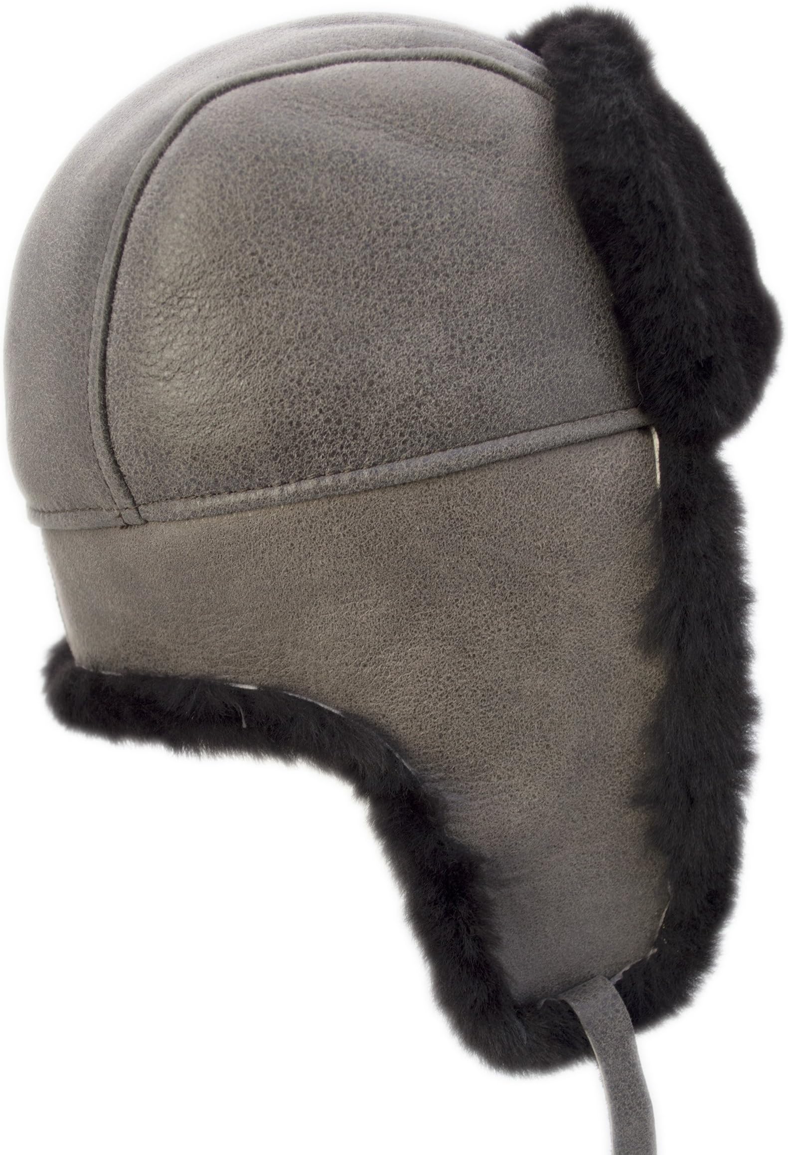 buyfurhat Men's Unisex Trapper Ushanka Aviator Russian Sheepskin Hat