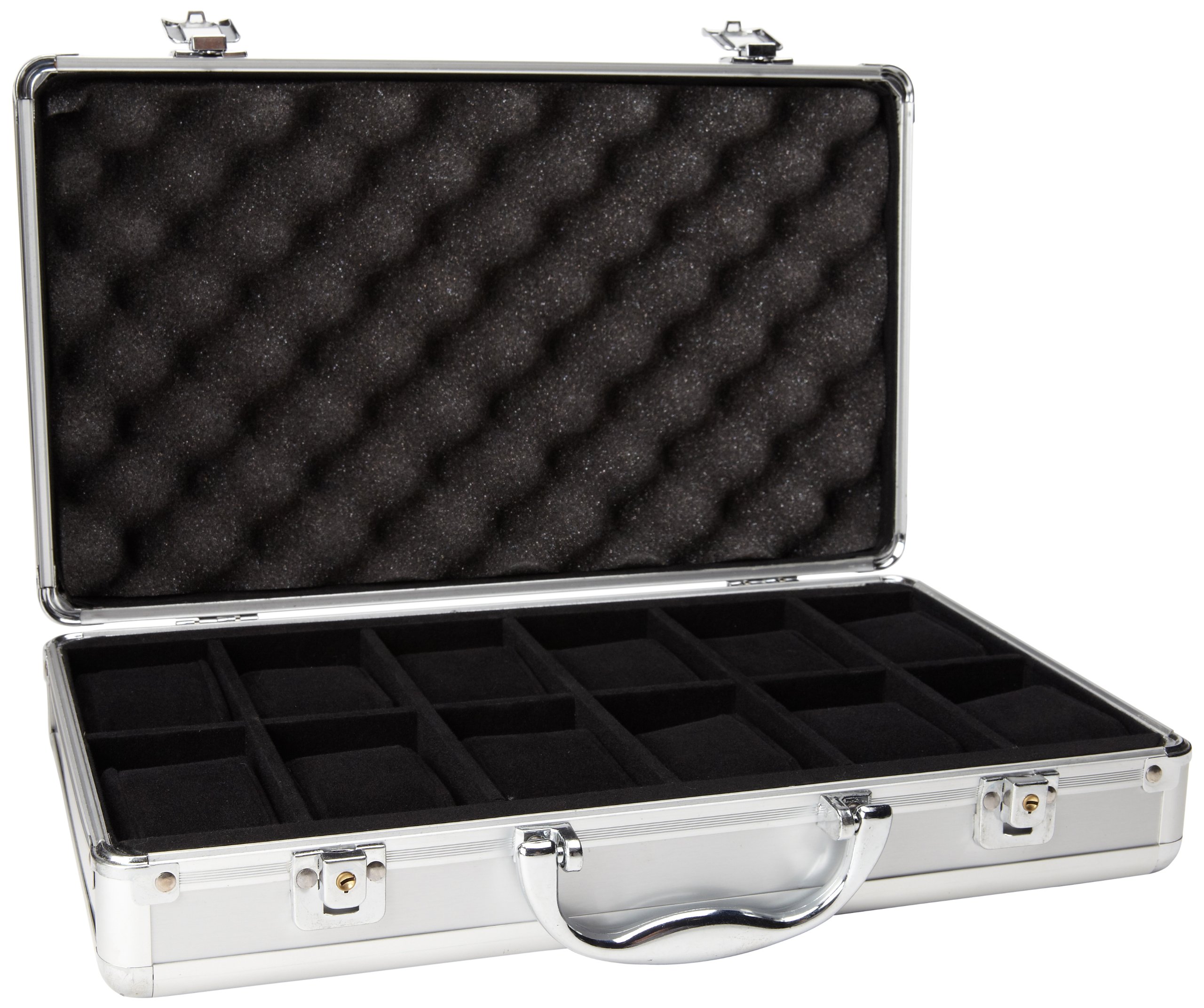 Watch Storage Case Aluminum Metal Briefcase for 12 Large Watches Buy