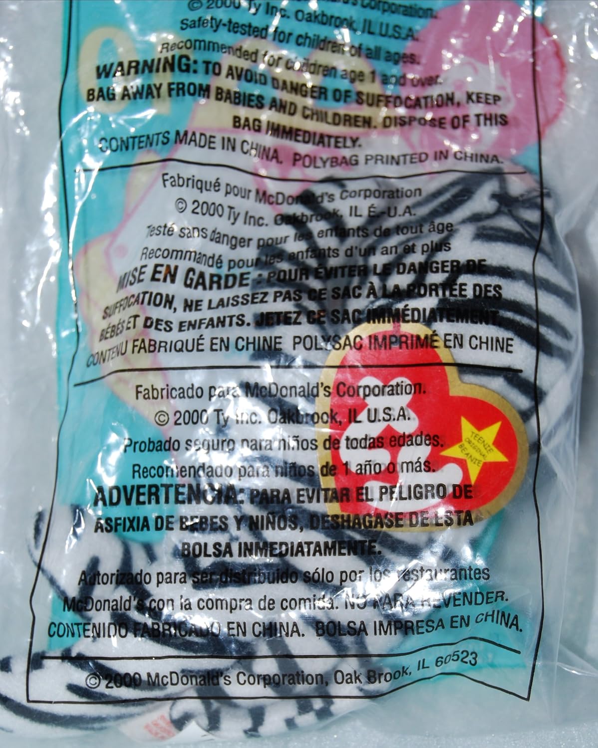 blizz the white tiger beanie baby