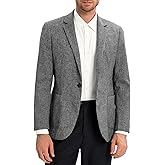 Men's Sport Coats & Blazers Linen Suit Jacket Casual Blazer for Men One Button