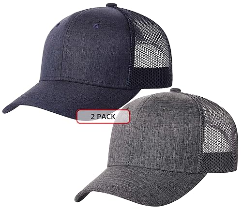 TSSGBL Pack Snapback Trucker Hat Plain Ball Caps for Men Women