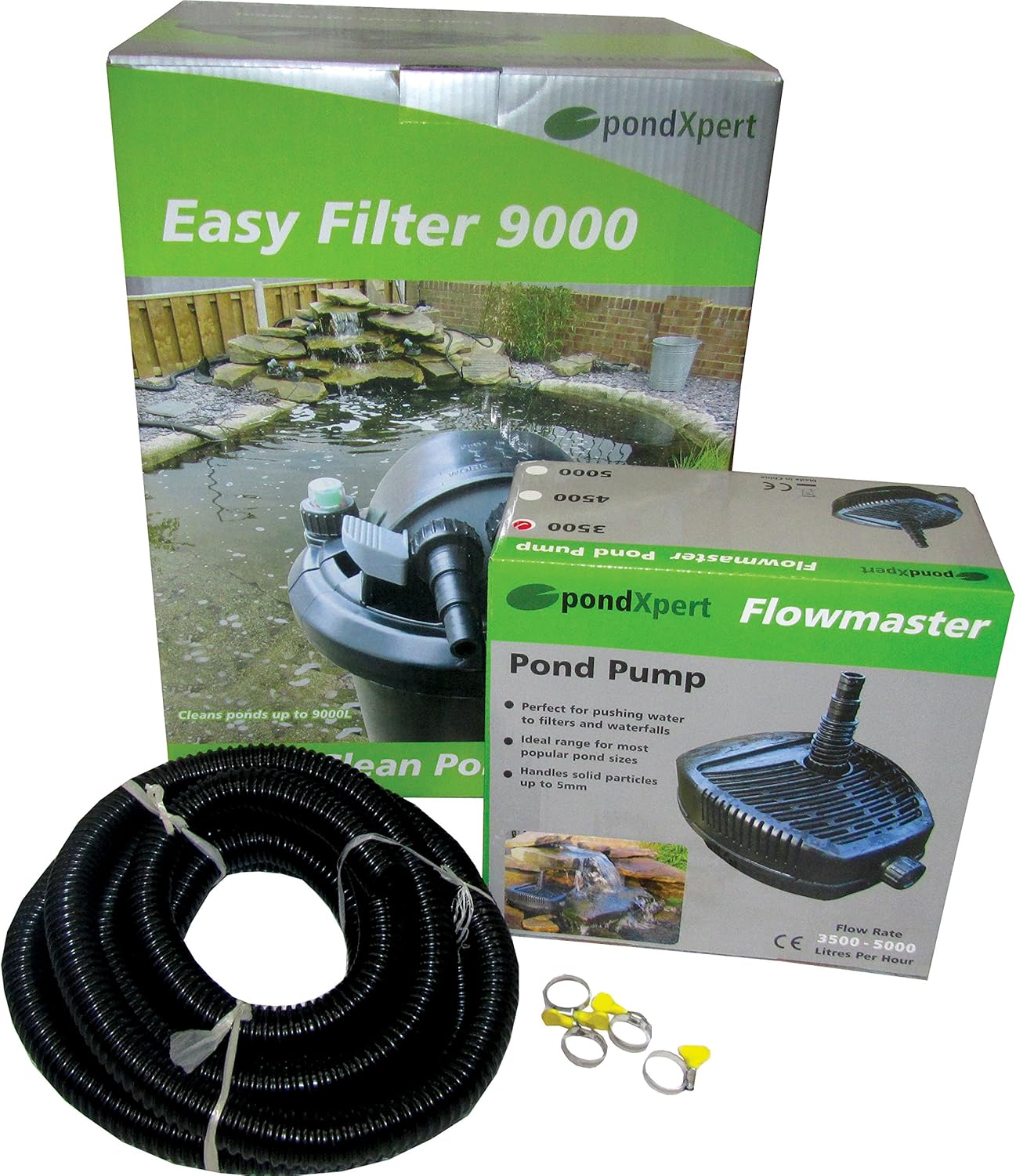PondXpert EasyPond 7000 Pond Filtration System Includes Pump, Filter