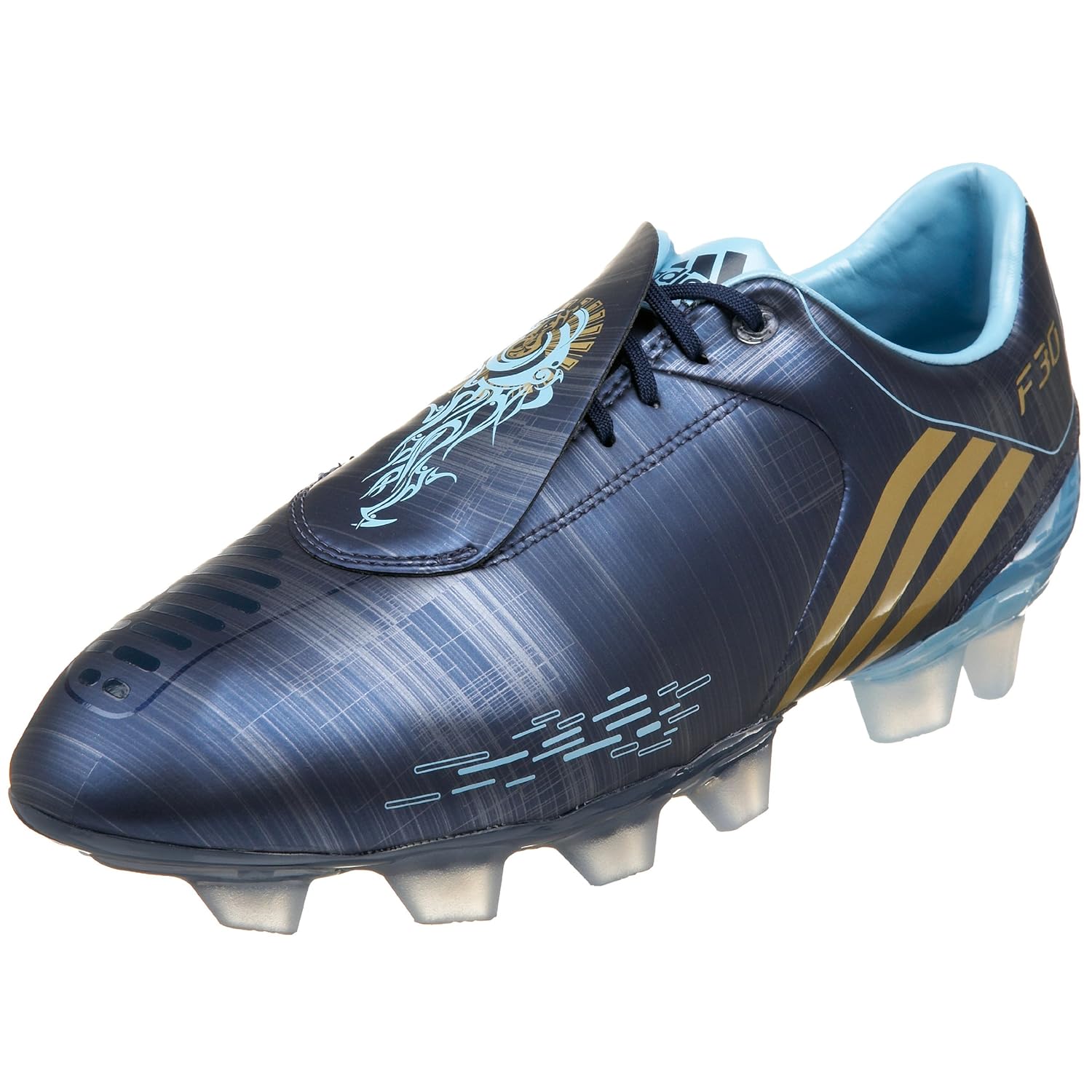 adidas Men's F30 I TRX Firm Ground Soccer Cleat, Navy/Gold