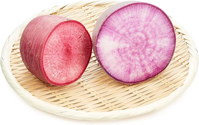 Amazon Co Jp 国内産 Tokyo Organic 有機 赤大根と紫大根 1 2カットセット 1パック 400g 食品 飲料 お酒