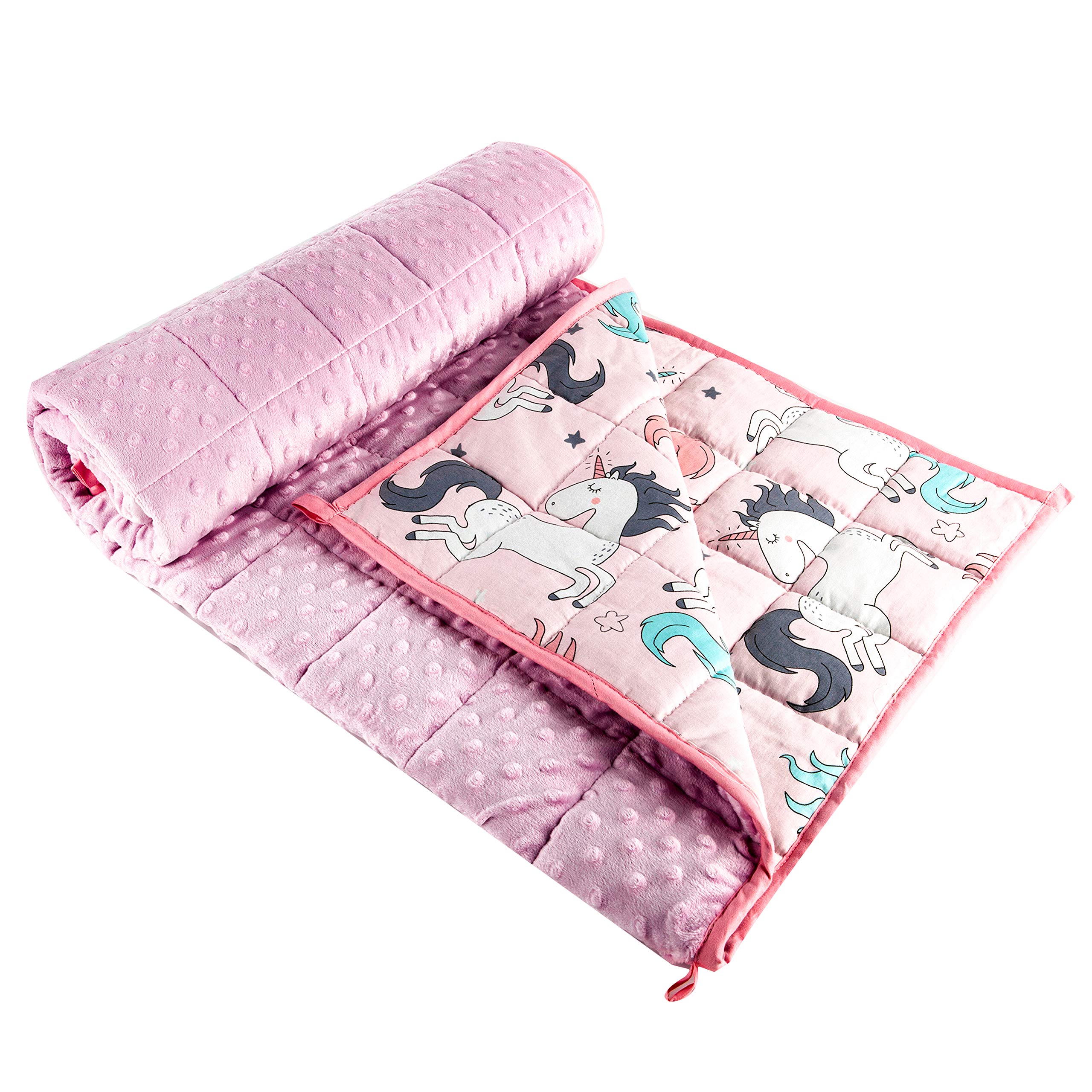 Sleepymoon Weighted Blanket Heavy Blanket (Pink, 100 * 150cm-2kg)