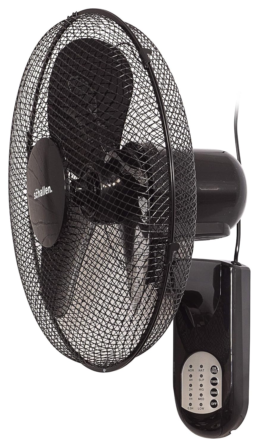 Schallen 16" 40cm Oscillating Wall Mounted Air Cool Fan with 3 Speed