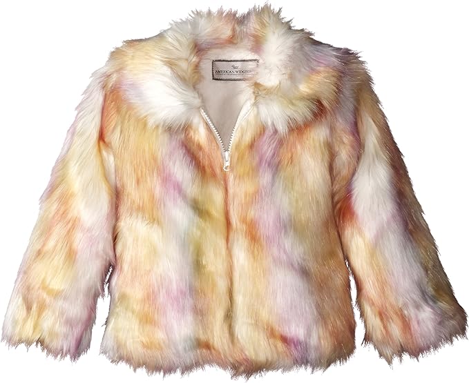 girls rainbow coat