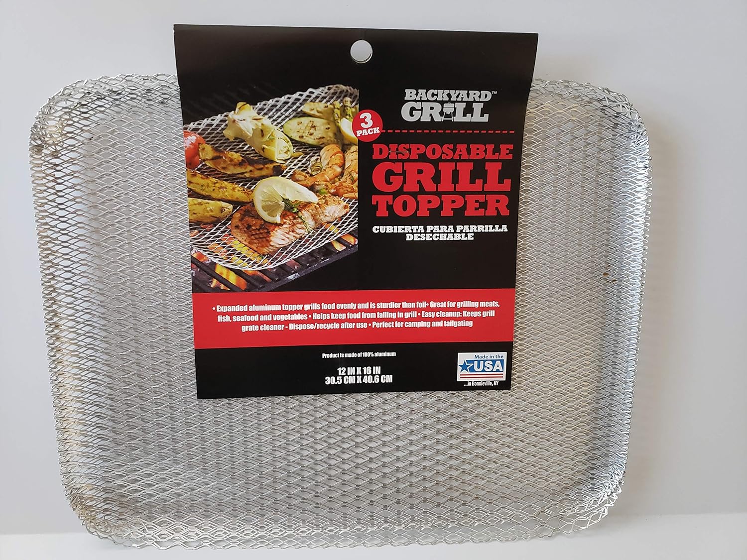 3 Pack Disposable Grill Topper/Cubierta para Parrilla