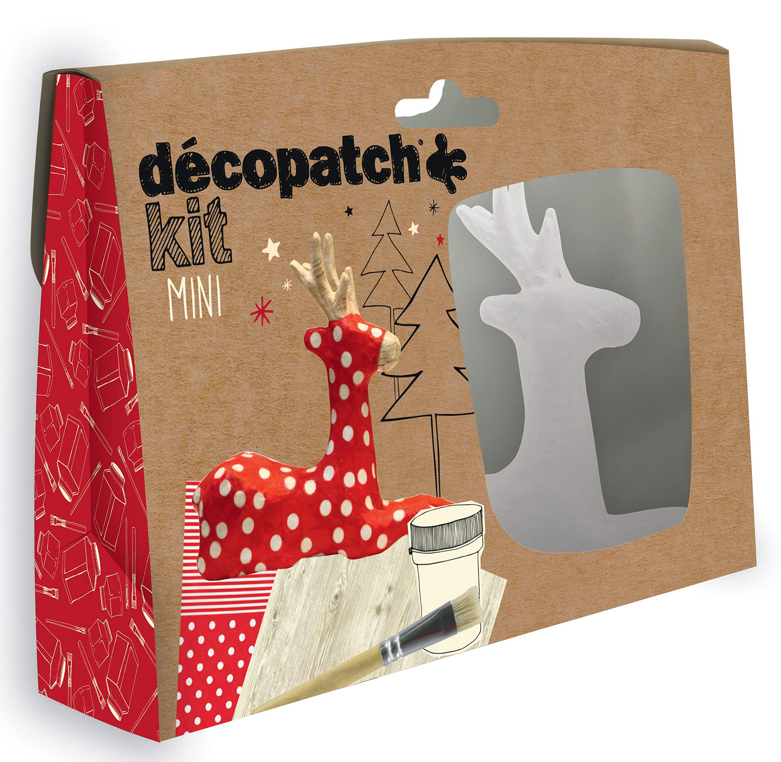 Décopatch Mache Reindeer Mini Kit