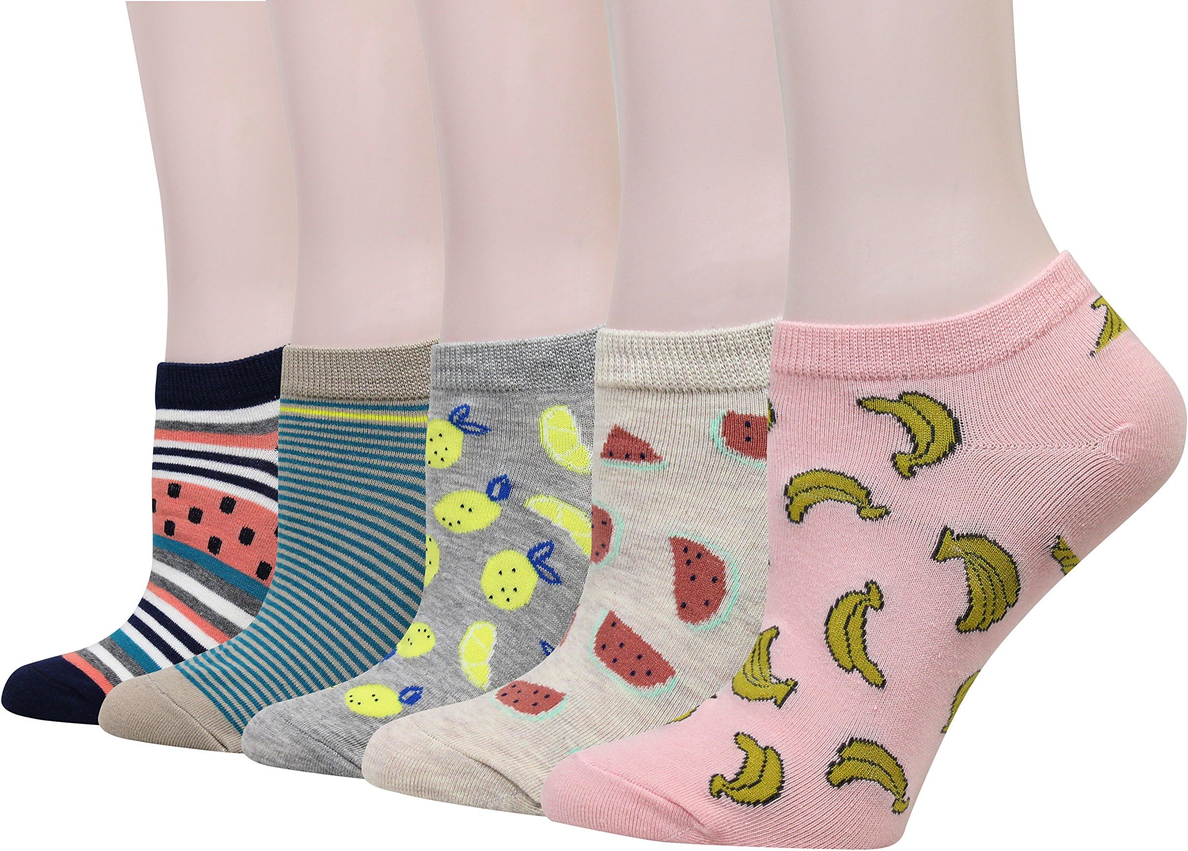 Women Ankle High Low Cut Liner No Show Cotton Socks pack of 5