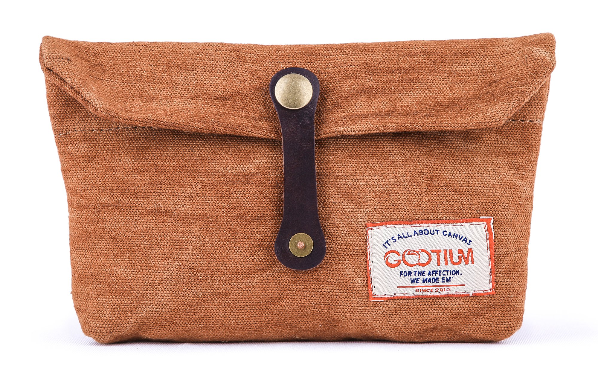 Gootium Envelope Clutch - Handmade Pouch Small Purse Makeup Hand Bag Accessory Organizer Tools Holder, Ginger