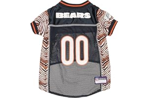 Zubaz NFL Team Pet Jersey for Dogs, Chicago Bears, Medium