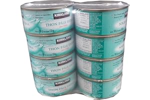 KIRKLAND SIGNATURE Skipjack Tuna Solid Light Tuna in Water 8x184 Grams Net Wt 1472 Grmas, 1472 Grams