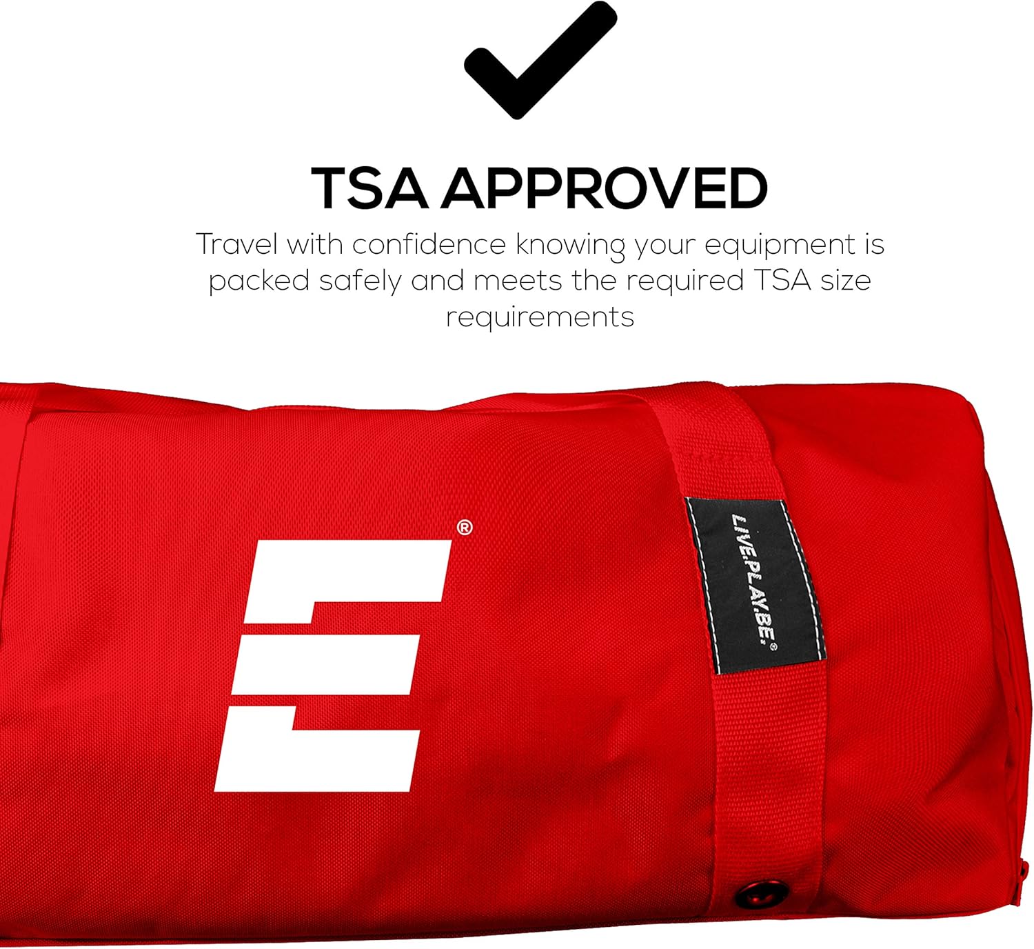 Epoch Training Team Bag - Large Duffle Bag with Shoe Compartment - Cardio Fitness Athletic Training Bag, Red : Sports & Outdoors