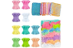 LINAYE 1000 PCS Loom Refill Loops, 10 Color Weaving Loom Refill Loops Kit for Potholder 6” 7” Size Pot Holder Loom Art and Crafts DIY Supplies for Kids Adults Pastel Color
