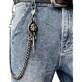 SISICHIC Pants Jean Chain Belt: Heavy Wallet Pocket Chain, Cool Streetwear Goth Punk Grunge Skeleton emo Pirate Accessories