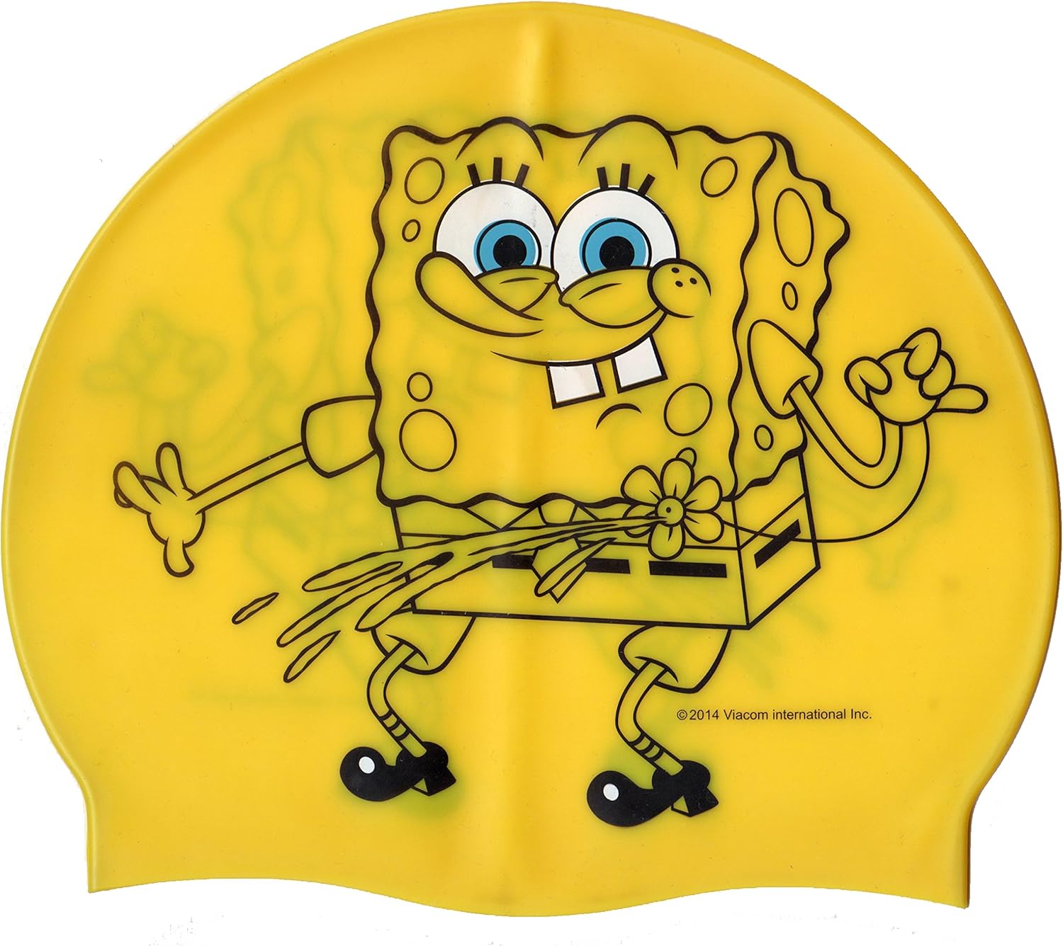 Nickelodeon® Official SpongeBob SquarePants 100 Silicone Swimming Cap