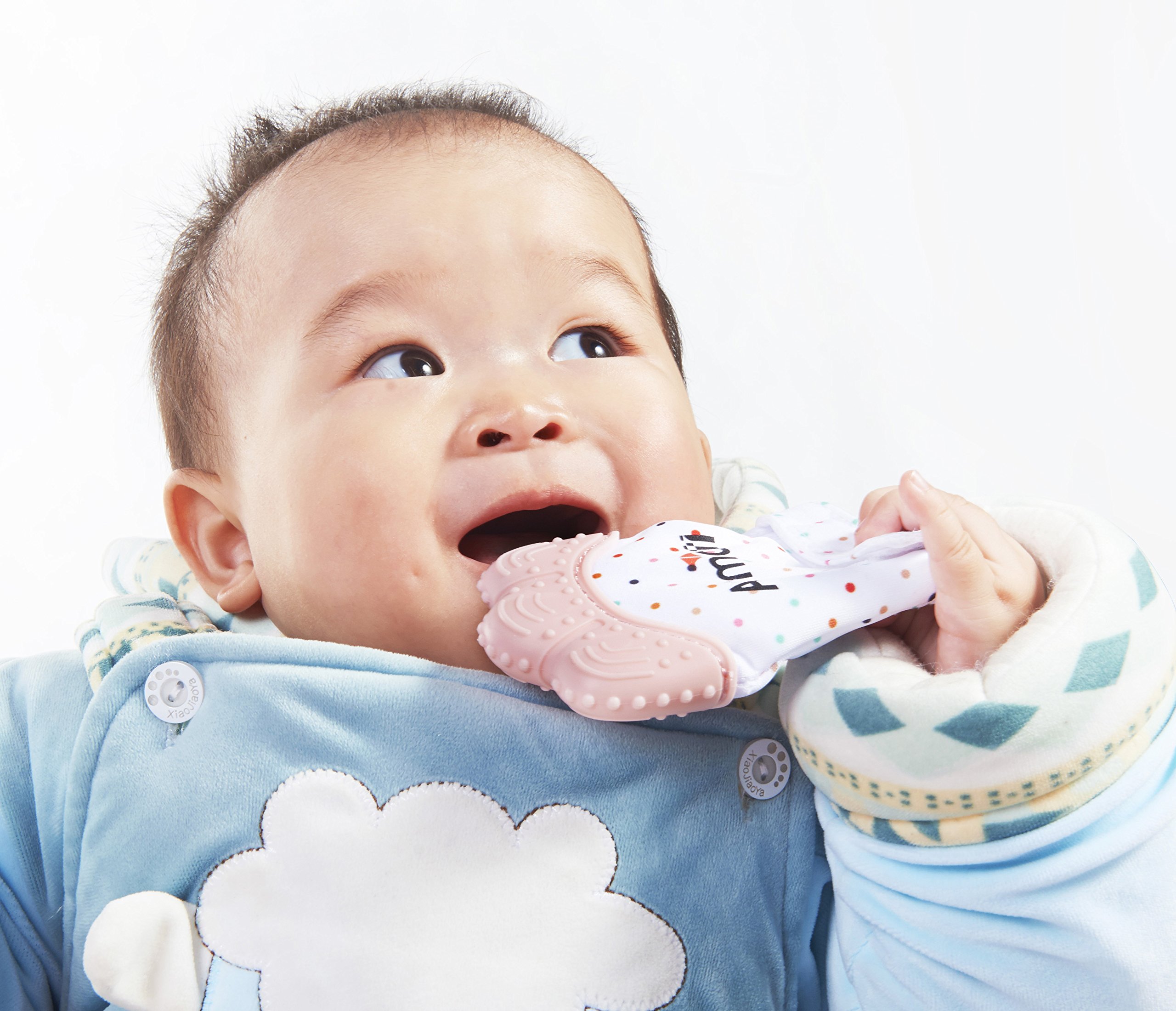 Armati Gel Teether Offer Self-Soothing Fun - Silicone and BPA free - Light Green