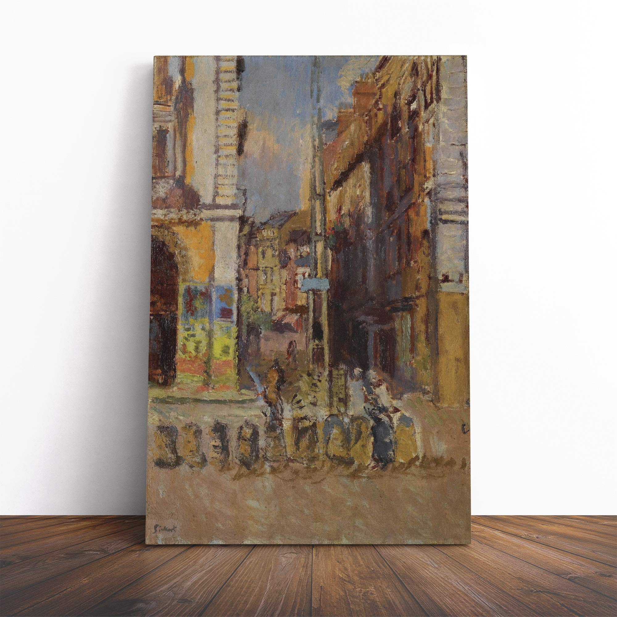 Walter Sickert Study for The Elephant Canvas Print | Gallery Wrapped 30mm Frame Wall Art | 20x14 inches | Ready to Hang | Modern Animals Picture | Living Room Bedroom Lounge Office