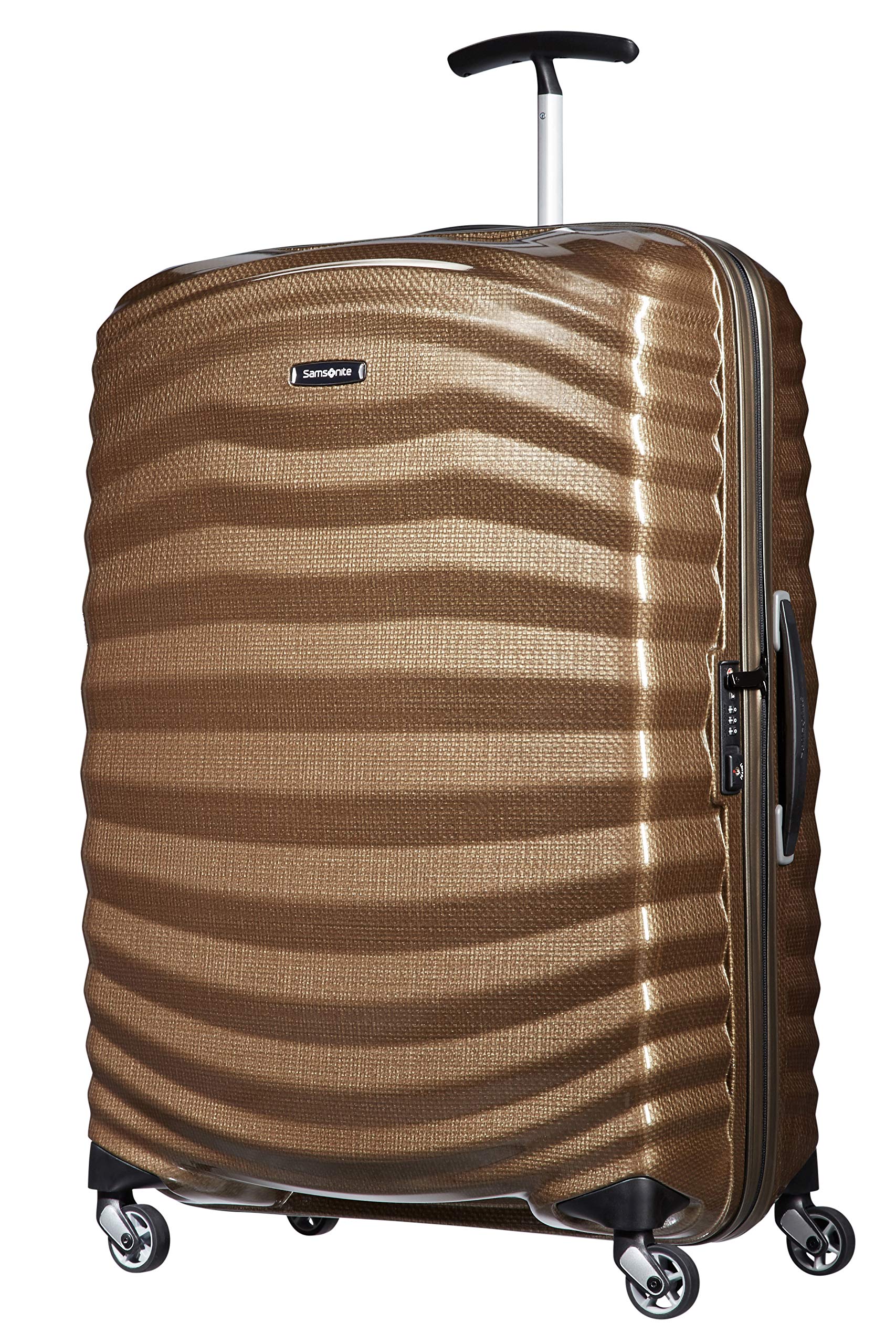 Samsonite Lite -Shock - Spinner L Suitcase, 75 cm, 98.5 l, Brown (Sand)